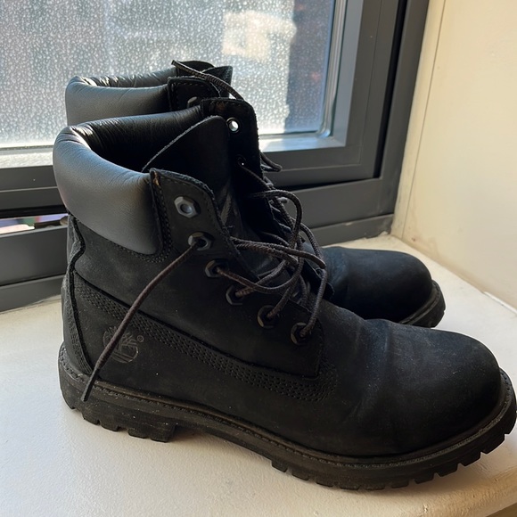 Black Timberland 6” Premium Boot - Picture 1 of 8